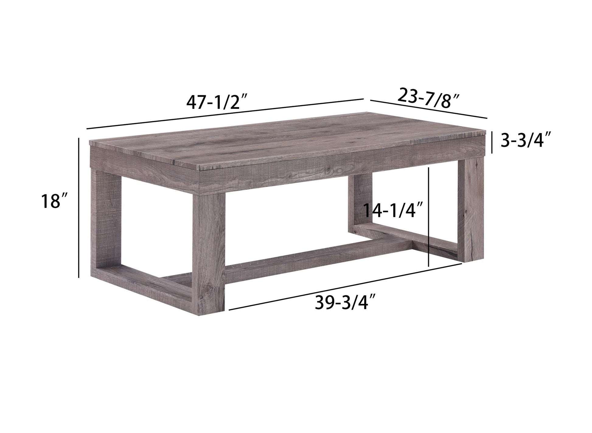 Knott - Table Set (Coffee & 2 End Tables) - Light Brown Crown Mark