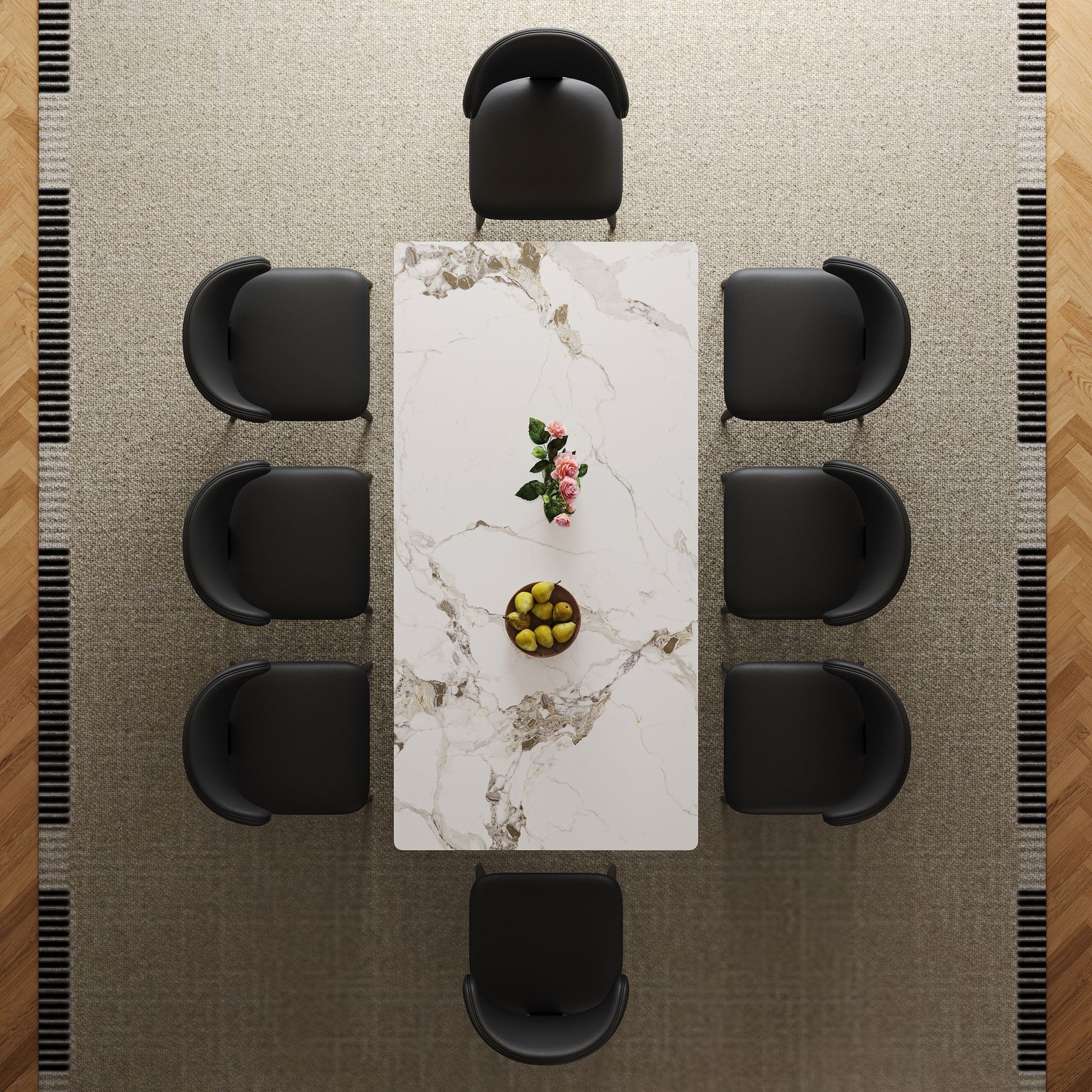 Modern Rectangular Dining Table For 6 With Chairs Home Essentials