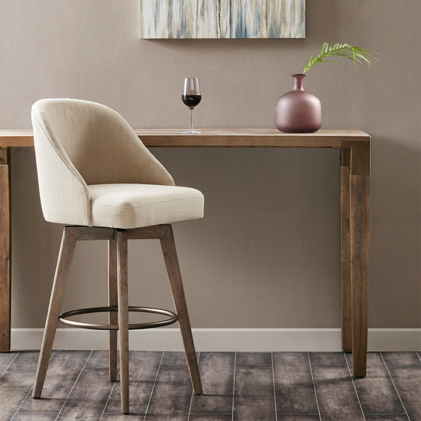 Bar Stool With Swivel Seat - Sand JLA