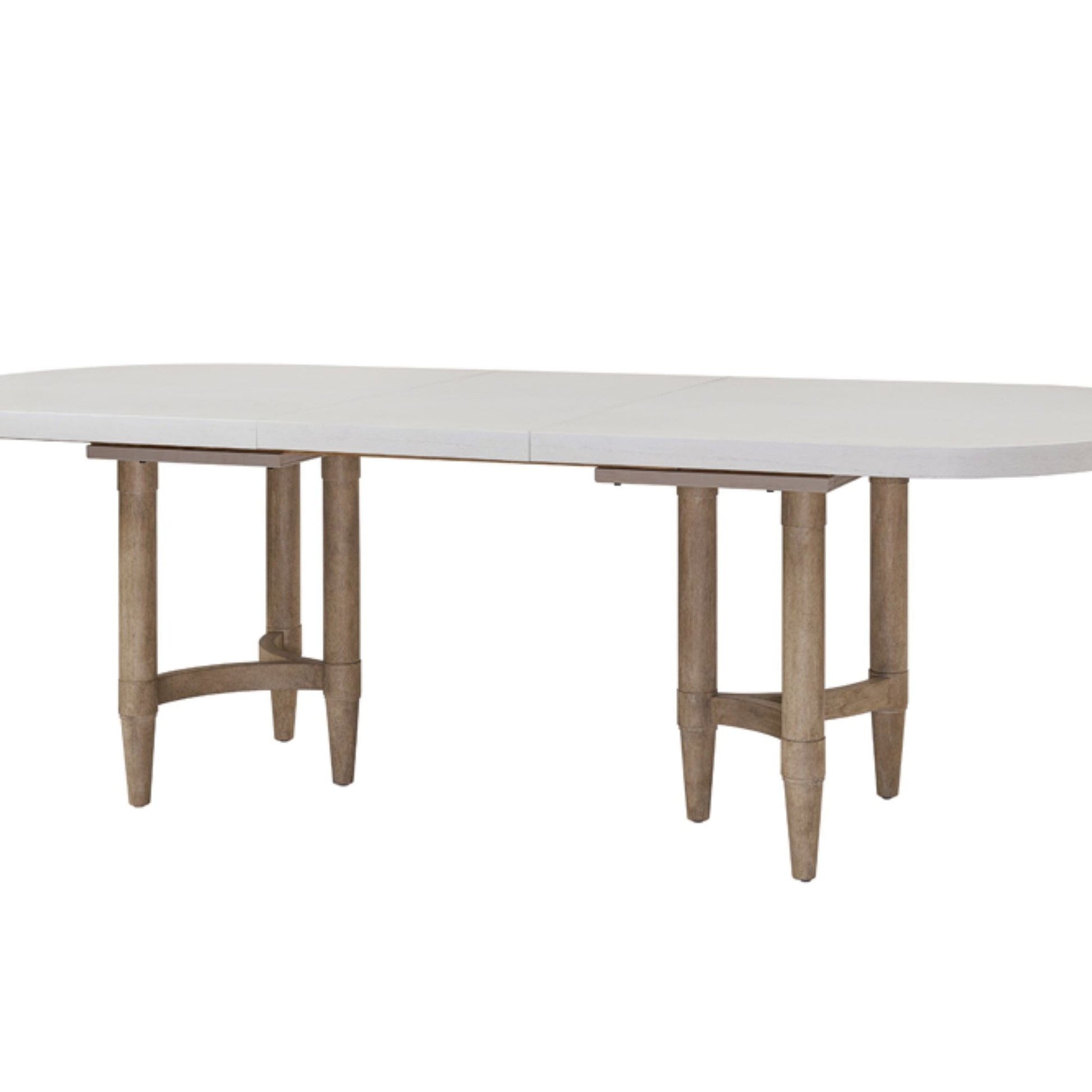 Triad - Double Pedestal Dining Table With Leaf - Sand Bernards Furniture