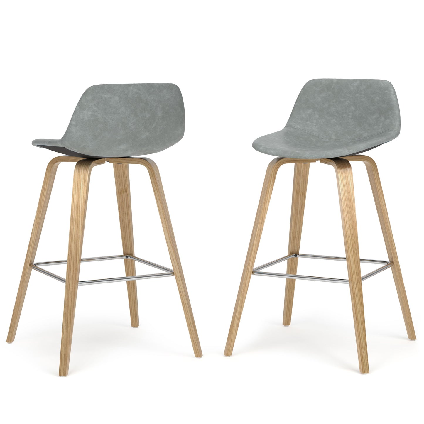 Randolph Bentwood - Upholstered Counter / Bar Height Stool (Set of 2) Simpli-Home