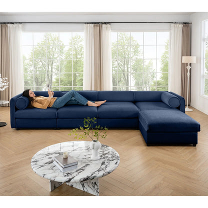 Contemporary Elegant White Chenille Sofa With Storage And Ottoman Home Essentials