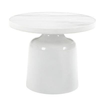 Zaid - Engineering Marble High Gloss Table Acme