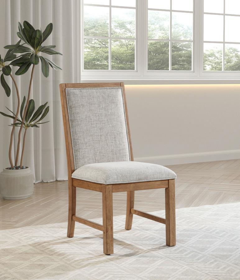 Bruner - Upholstered Dining Side Chair (Set of 2) - Brown Coaster Fine Furniture