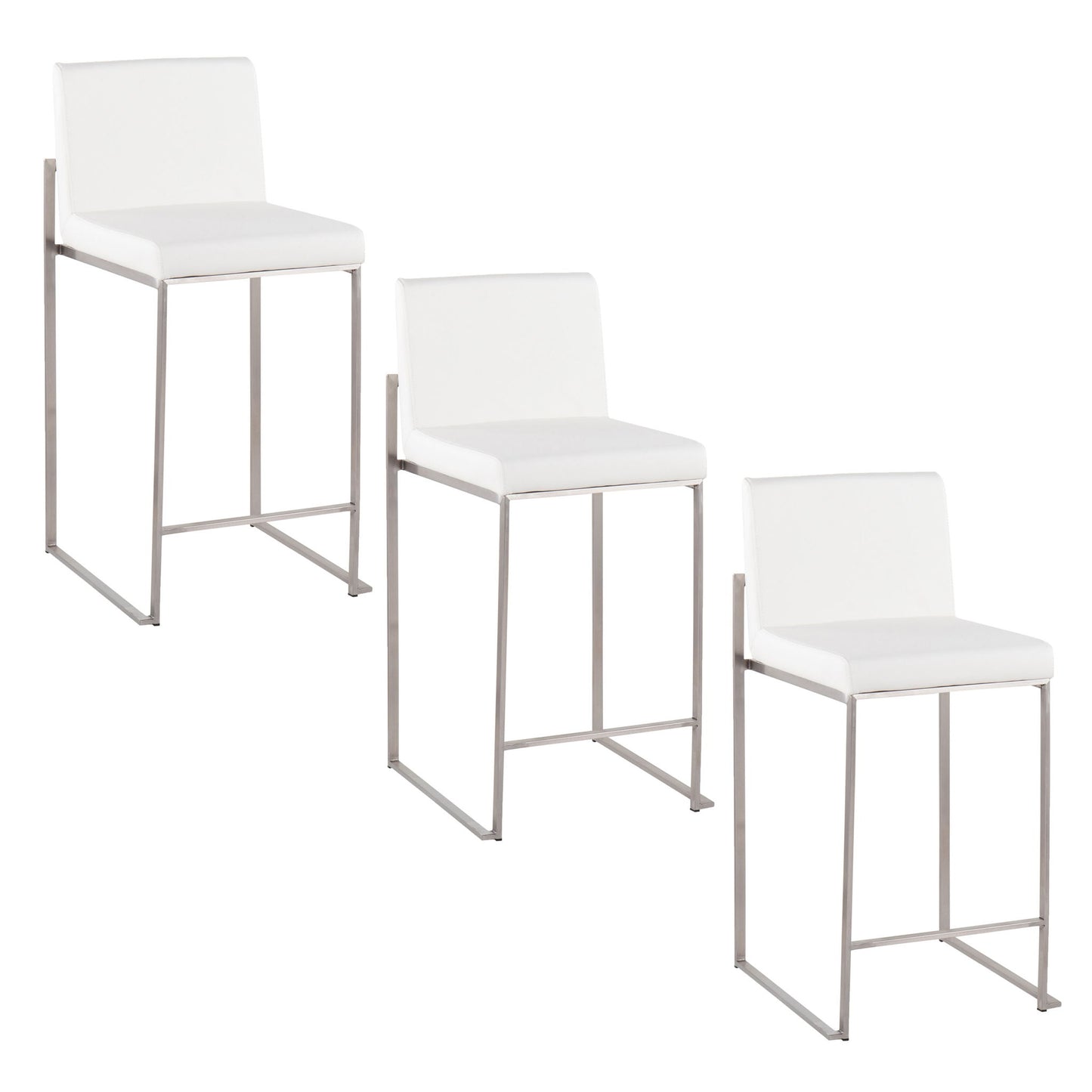 Fuji - Contemporary High Back Counter Stool, Functional Design Lumi Source
