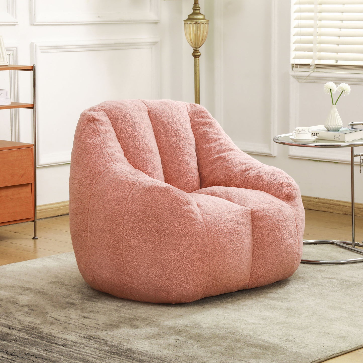 Comfy Bean Bag Chair With Memory Foam Filler, Tufted Soft Home Essentials