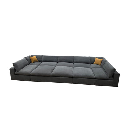 Custom Configuration Modular Sectional & Toss Pillows Home Essentials