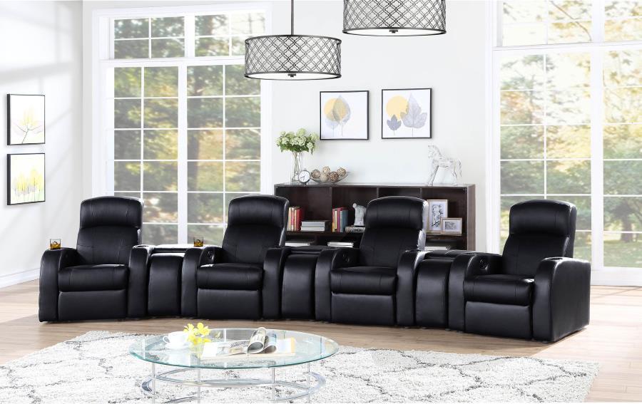 Cyrus - Upholstered Home Theater Seating CoasterEssence