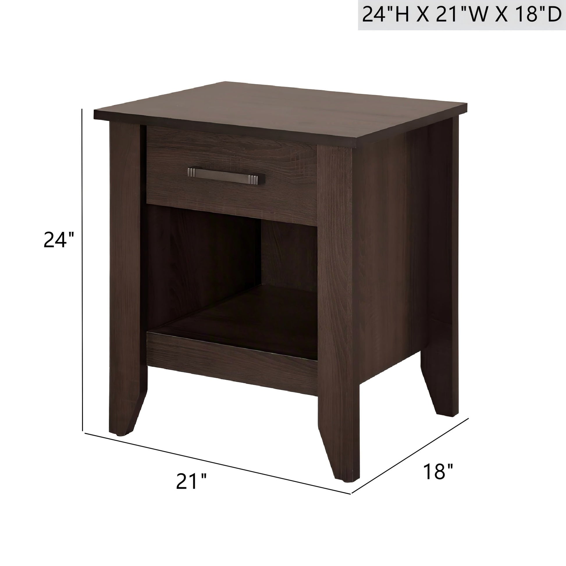 Roller Drawer Glides Nightstand Glory Furniture