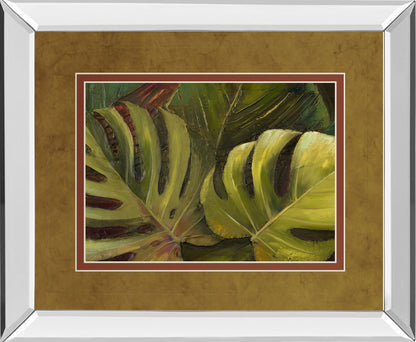 Green For Ever I By Patricia Pinto - Mirror Framed Print Wall Art - Green