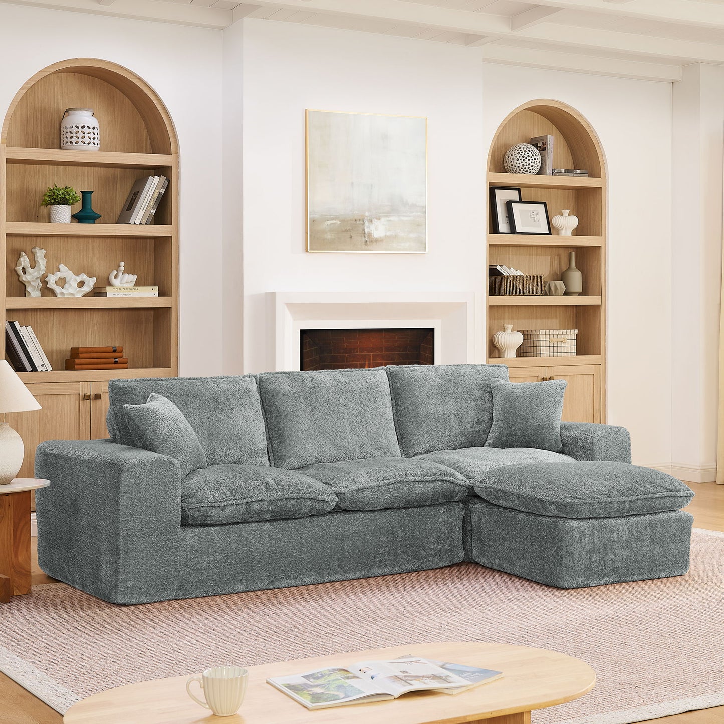 Sectional Sofa With Moveable Ottoman Home Essentials