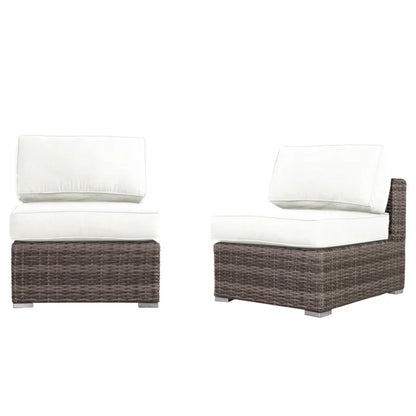 Armless Patio Chair With Cushions LSI Patio Furniture