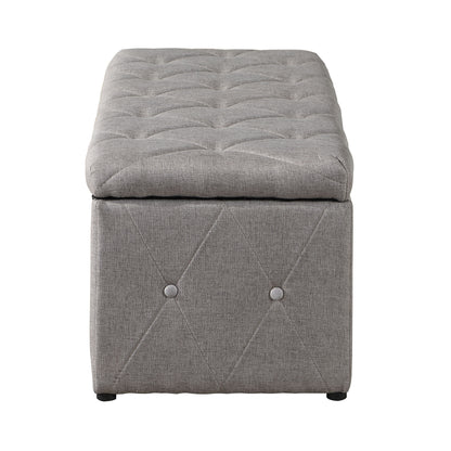 3 Piece Rectangular Storage Ottoman Short Velvet With 2 Set Ottomans