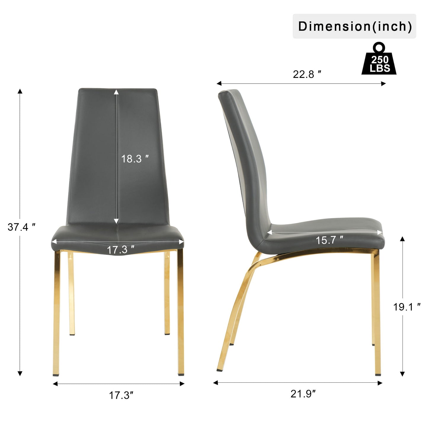 Modern Upholstered Dining Chair (Set of 4) Home Essentials