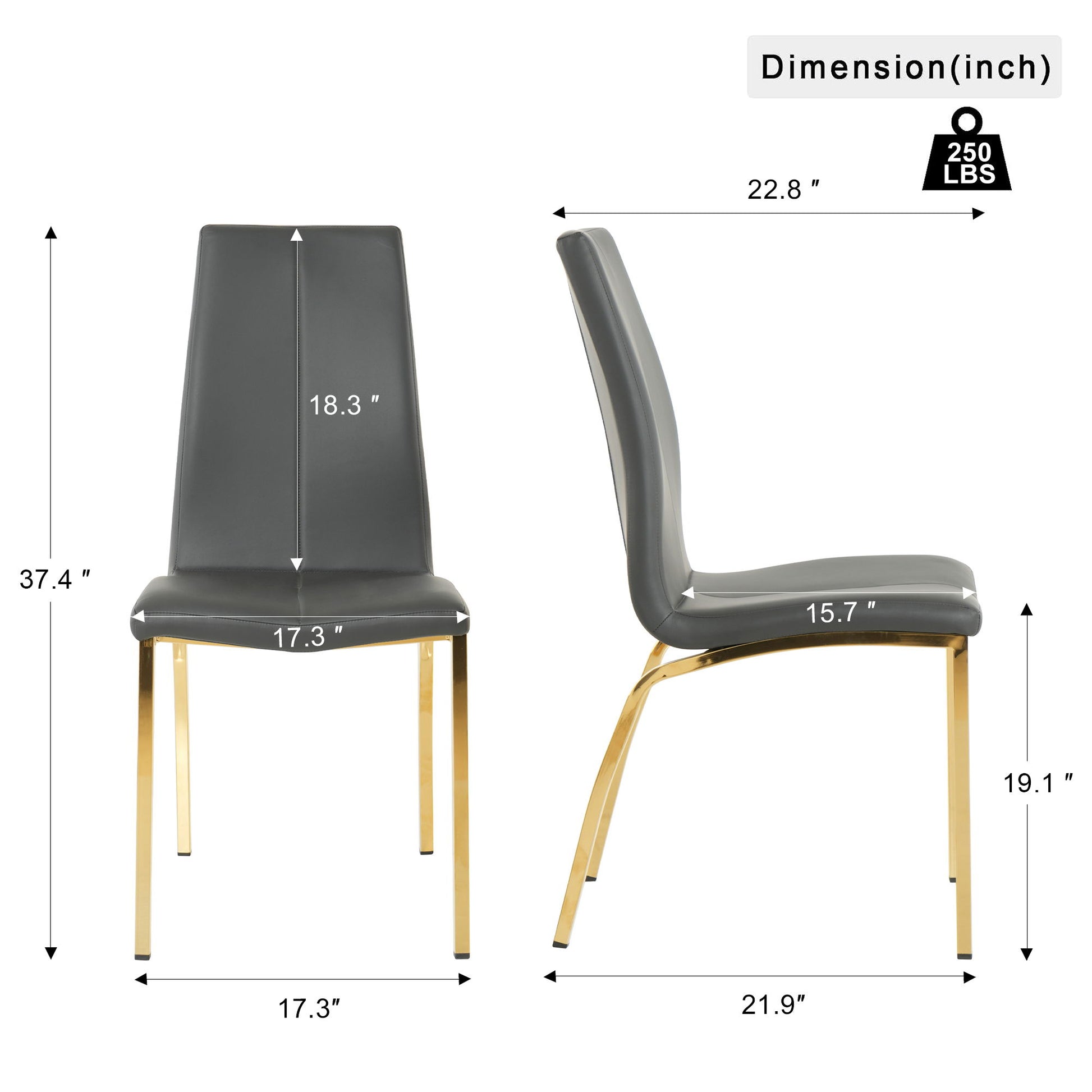 Modern Upholstered Dining Chair (Set of 4) Home Essentials