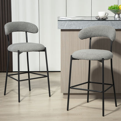 Counter Height Bar Stools With Powder Coating Base And Footrest Home Essentials