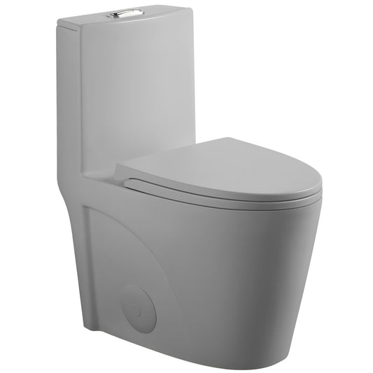 1 Piece Toilet With Tornado Flush, Dual Flush, And ADA Height Comfort Chair Daily Nest