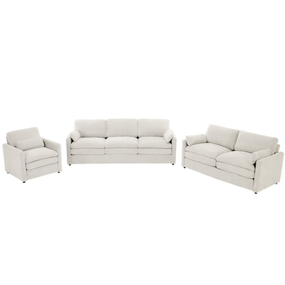 Cozy Sofa Set Oversized Comfy Cloud Sofa With Double Cushion Hearth and Haven