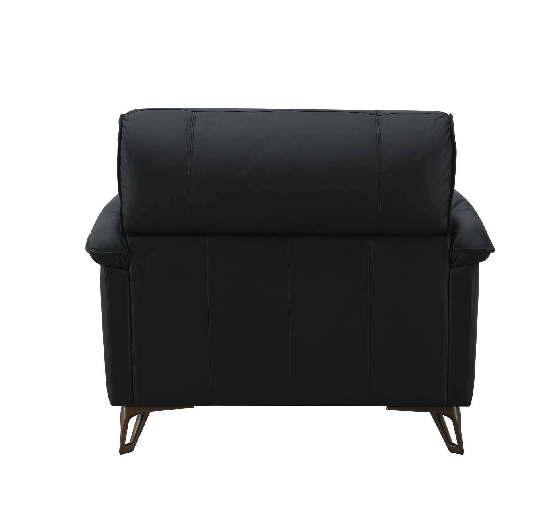 Eilene - Top Grain Leather Chair - Black Acme