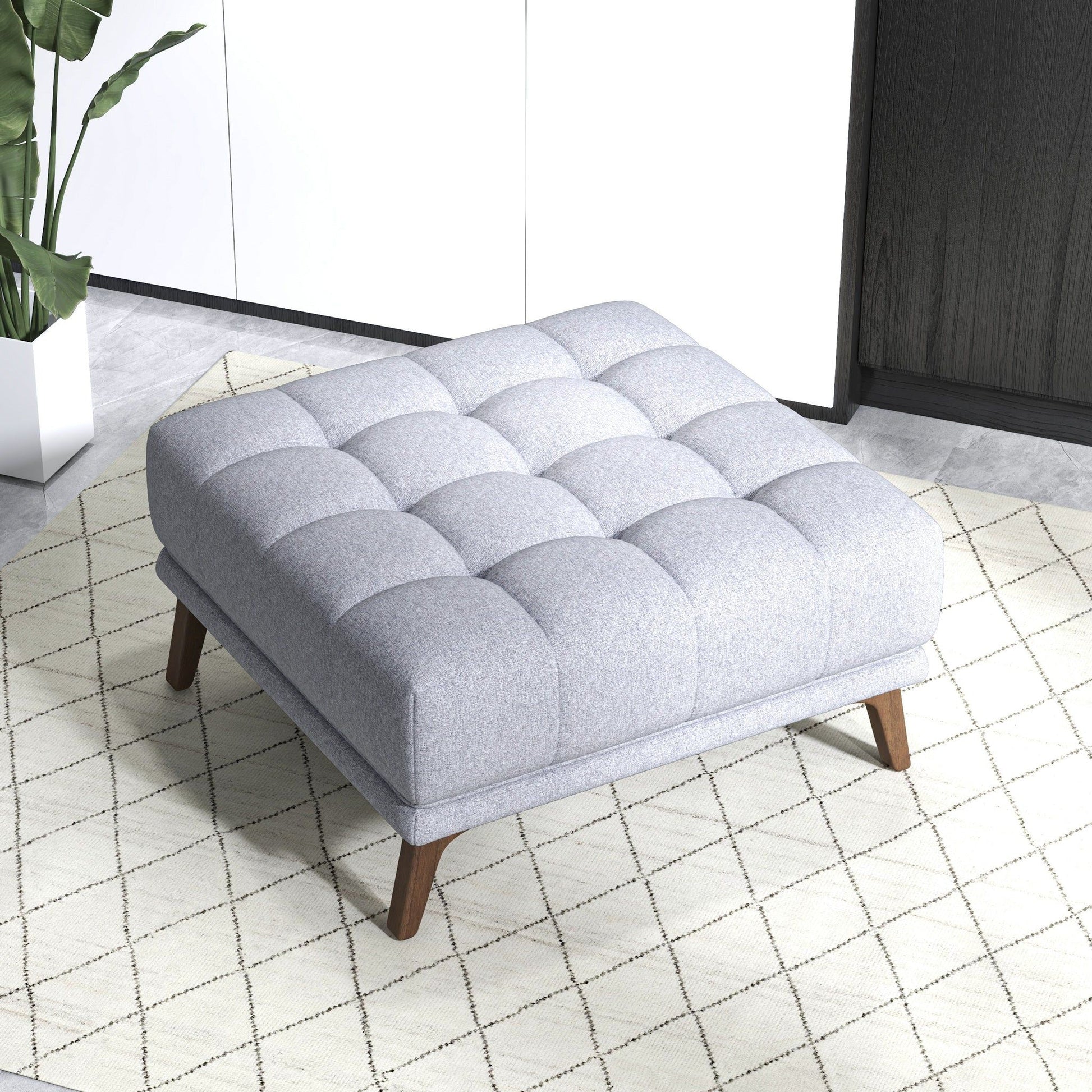 Addison - Square Upholstered Ottoman Ashcroft Furniture