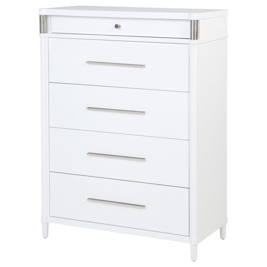 Gracemont - 5-Drawer Bedroom Chest Of Drawers - White Coaster Fine Furniture