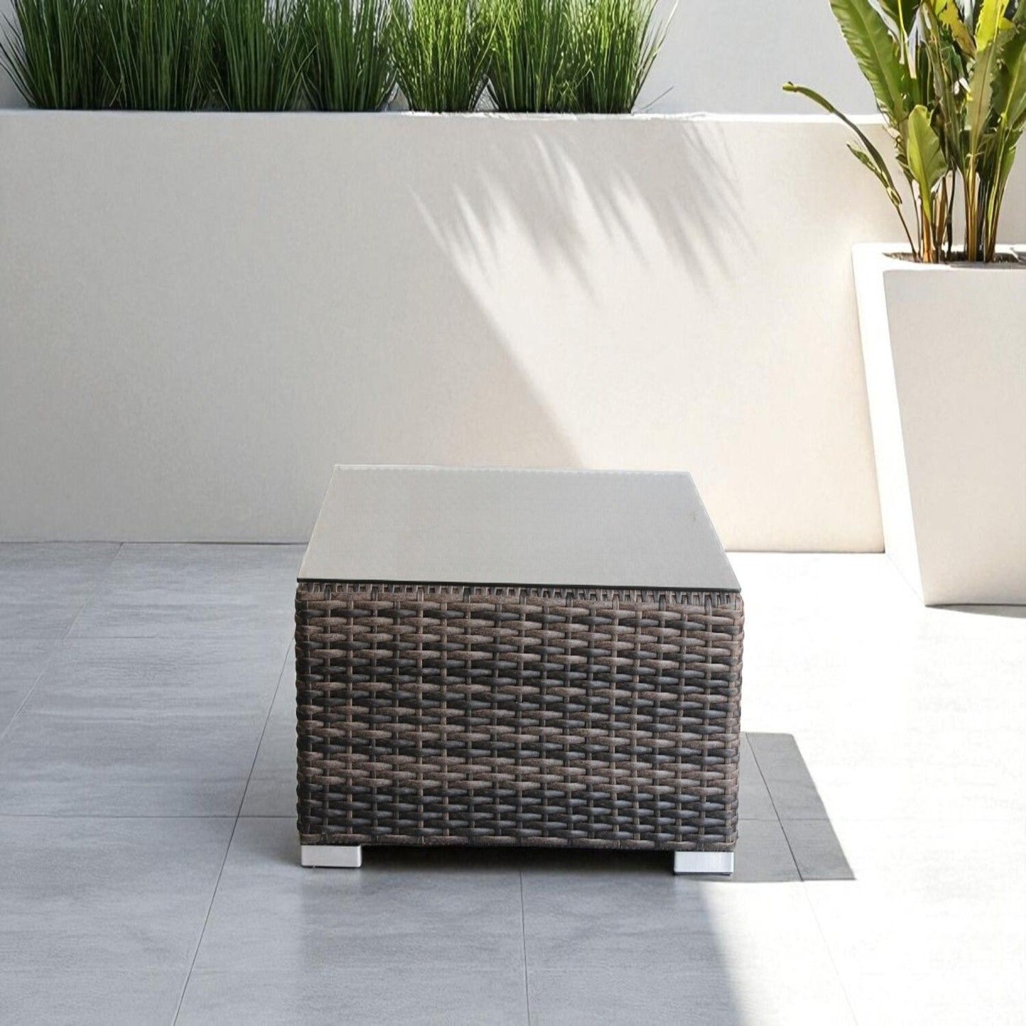 Minnesota - Outdoor Coffee Table Cube Design - Multicolor LSI Patio Furniture