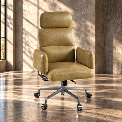 Davu - Swivel Office Chair - Mustard Acme