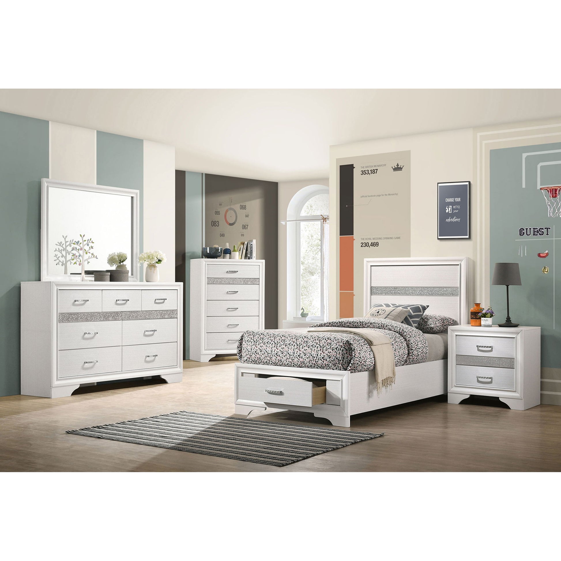 Annie - 5 Piece Bedroom Set Furniture Max