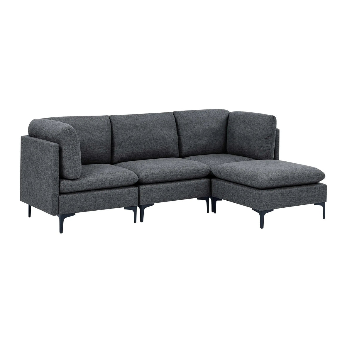Upholstered Modular Sectional & Tall Legs Home Essentials