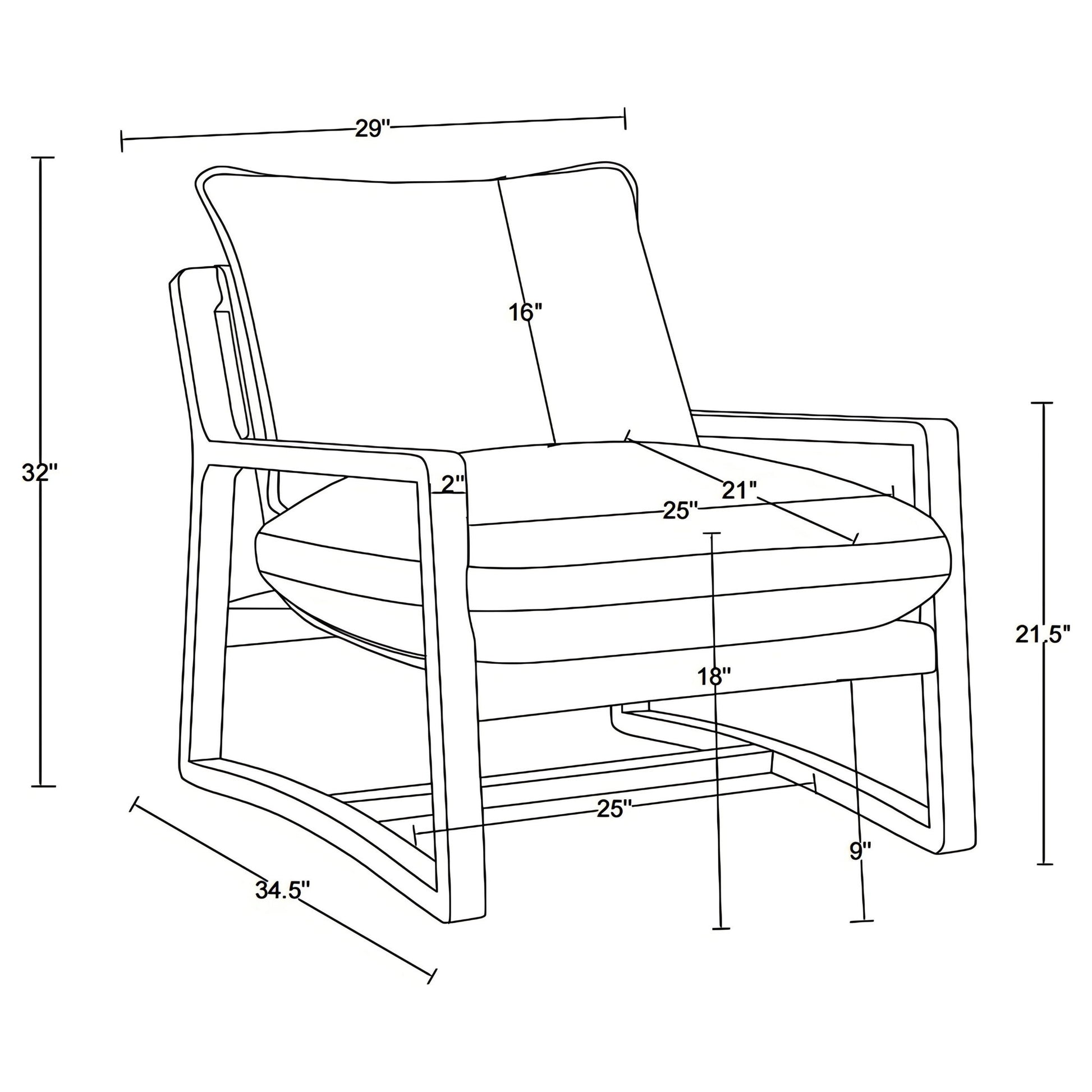 O'Brien - Upholstered Accent Chair - Sand Furniture Max