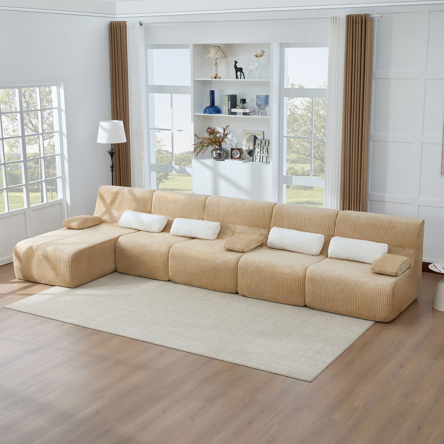 Oversized Sectional Sofa, Living Room Seating With Modular Design Hearth and Haven