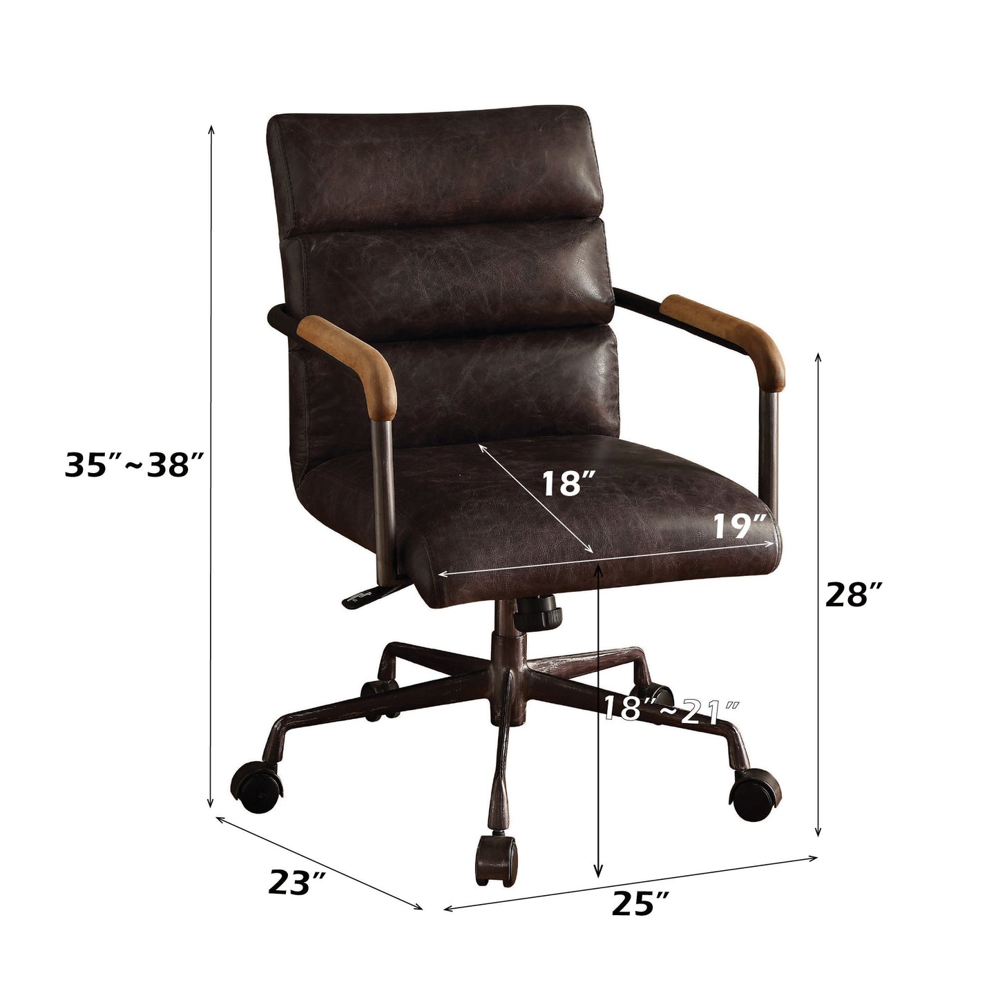 Harith - Retro Top Grain Office Chair Acme