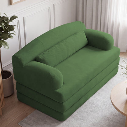 2 Seater Sofa Bed, Compact Foldable Floor Couch Home Essentials