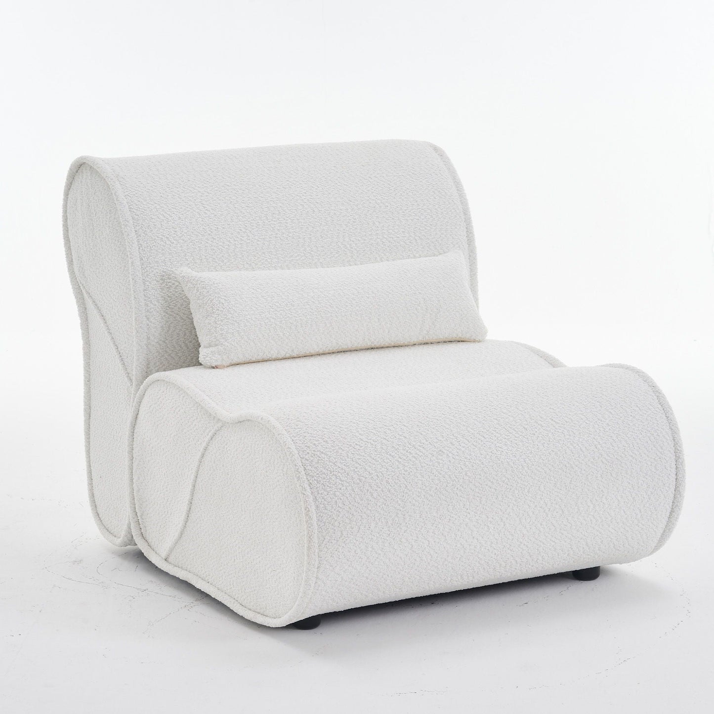 Soft Pellet Velvet Recliner, Comfortable Lounge Chair With Waist Pack Padding, Modern Design, Ideal For Living Room Home Essentials