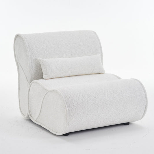 Soft Pellet Velvet Recliner, Comfortable Lounge Chair With Waist Pack Padding, Modern Design, Ideal For Living Room Home Essentials