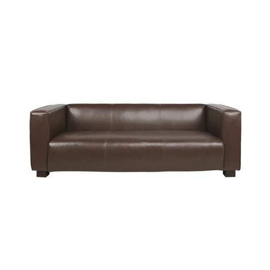 Contemporary 3 Seater Sofa With Tuxedo Design Noble House