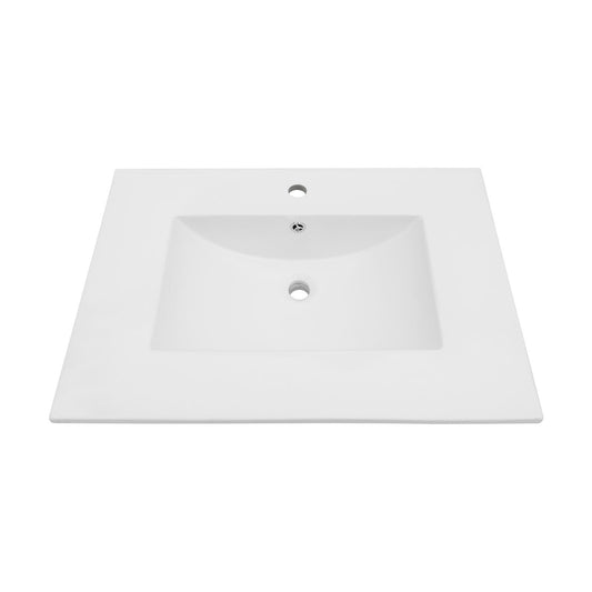 Premium Rectangular Vanity Top With Single Faucet Hole And Overflow Daily Nest