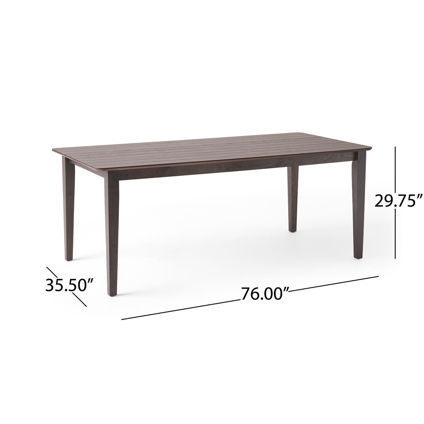 Farmhouse Charm Dining Table With Square Leg Noble House