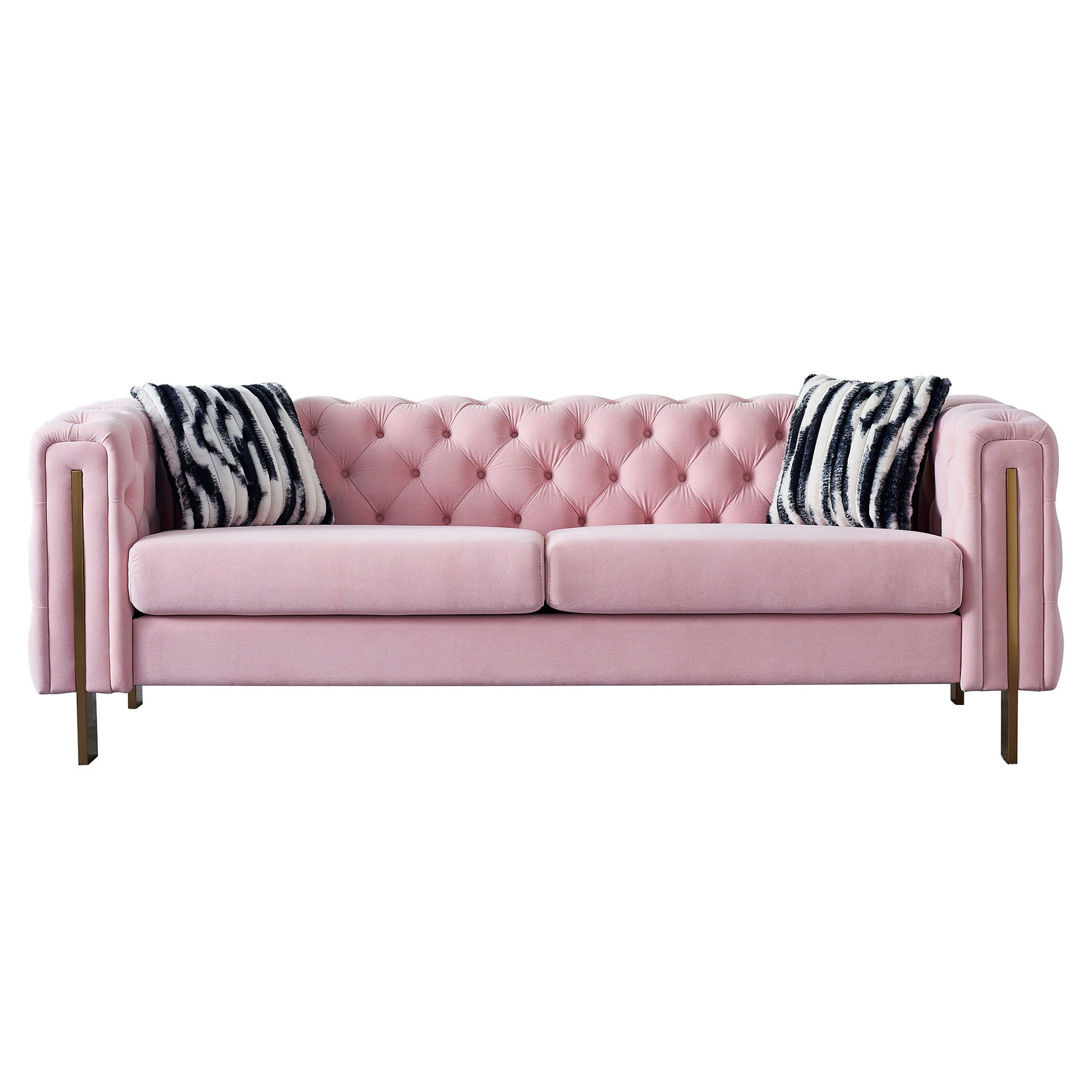 Chesterfield - Modern Tufted Velvet Living Room Sofa, 84.25''W Couch Home Essentials