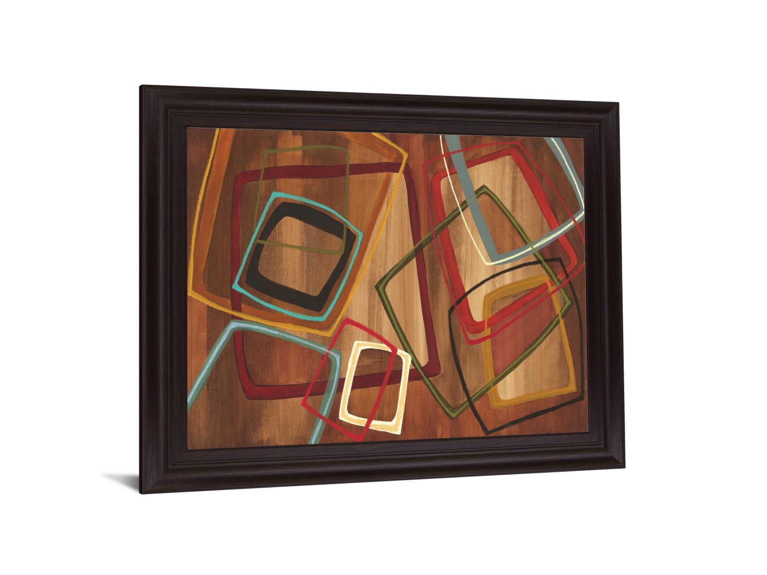 Overlapping Shapes - 28" x 34" Framed Wall Art Classy Art