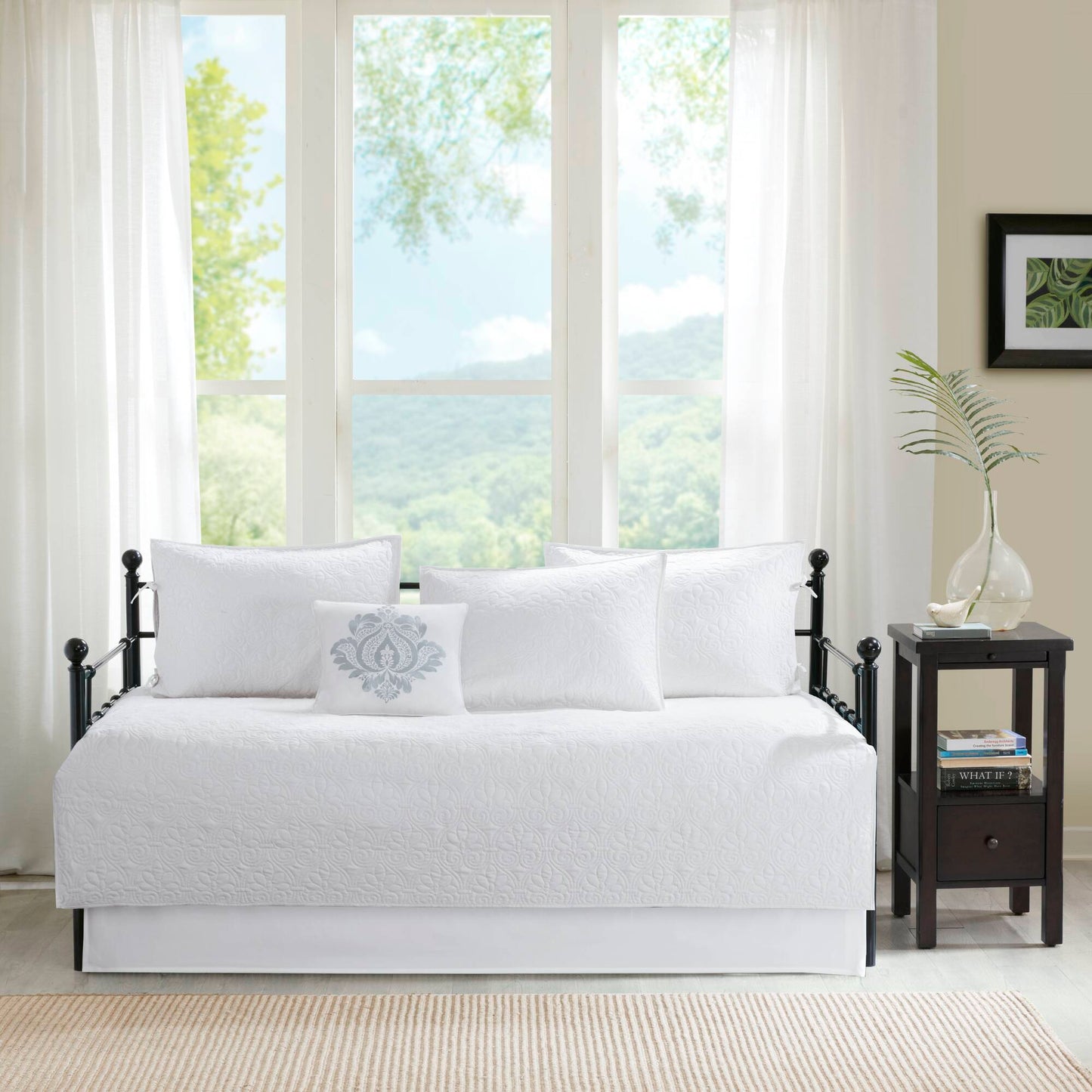 Quebec - Twin Reversible Daybed Cover (Set of 6) - White Madison Park