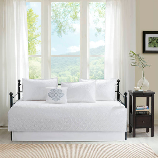 Quebec - Twin Reversible Daybed Cover (Set of 6) - White Madison Park