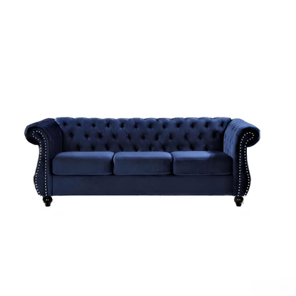 Chesterfield 3 Seater Sofa With Rolled Arms US Pride