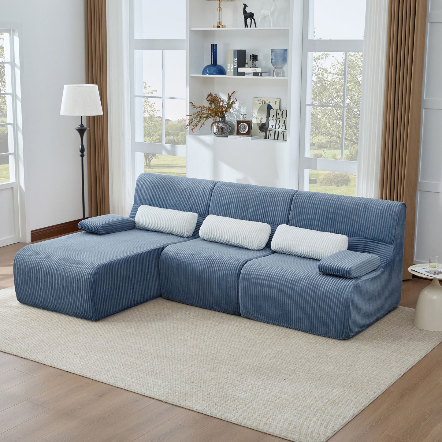 Oversized Sectional Sofa, Living Room Seating With Modular Design Hearth and Haven