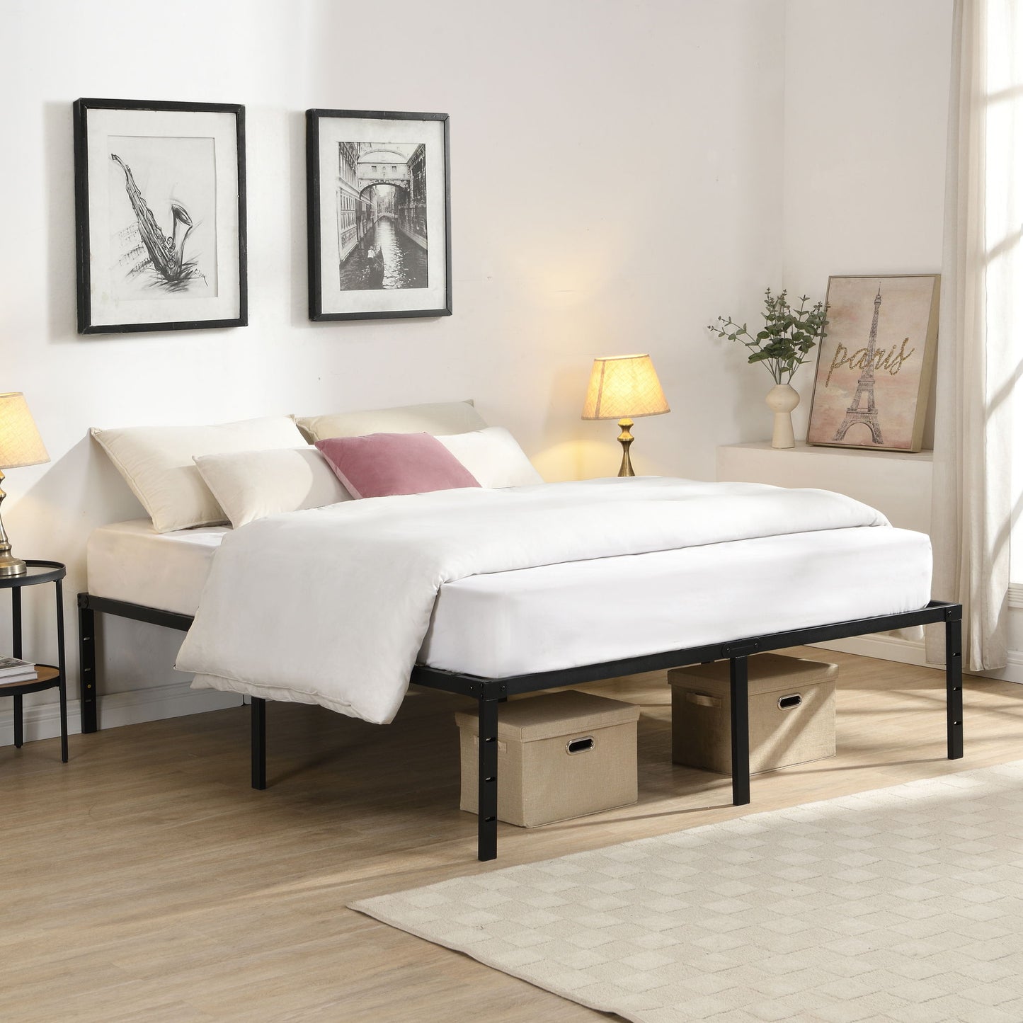 Queen Size With Quiet Support - Black Home Essentials