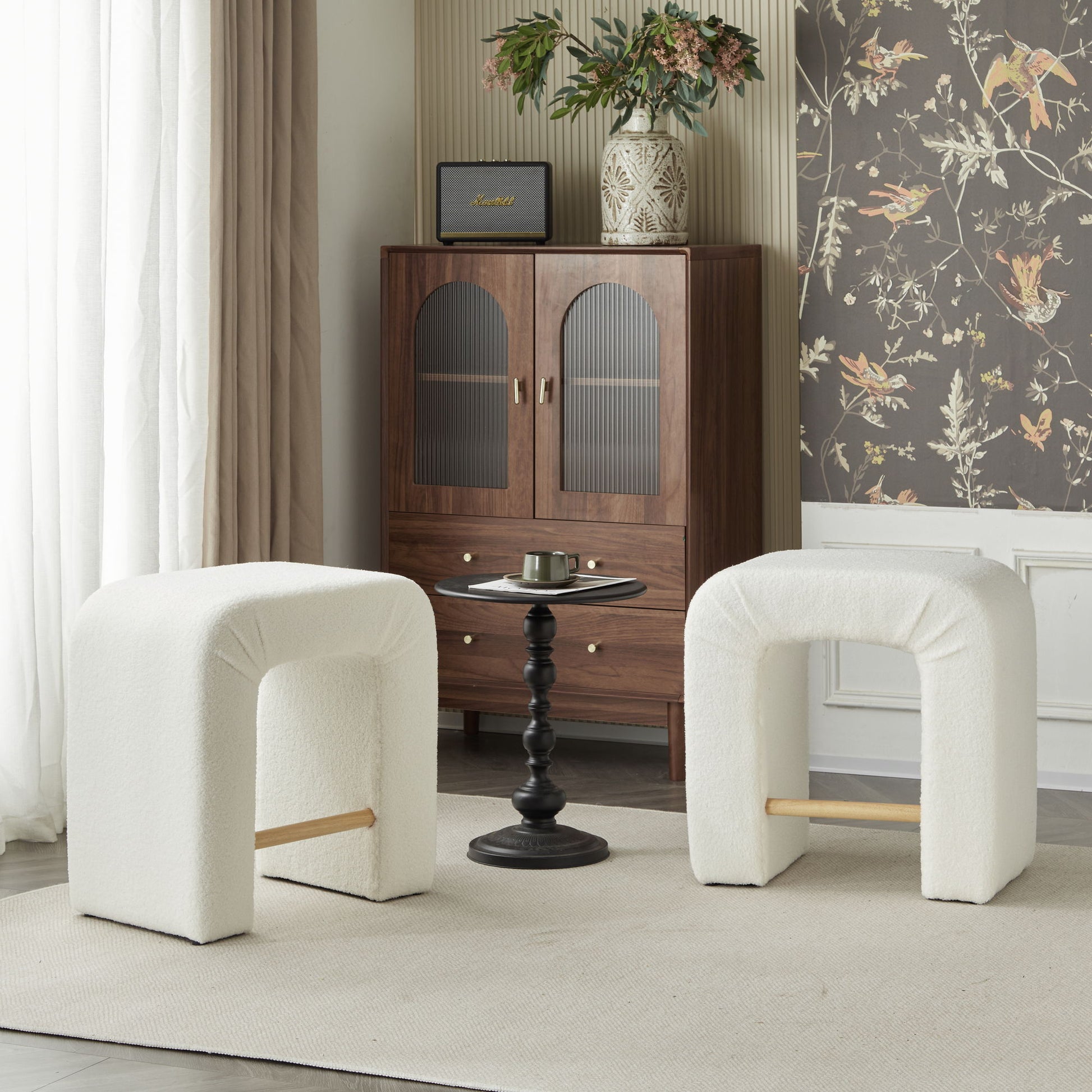 Boucle Stool (Set of 2) Noble House