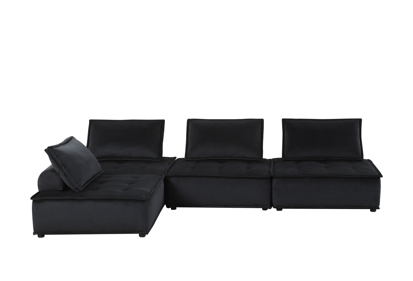 Anna - Velvet 4-Seater Modular Sofa