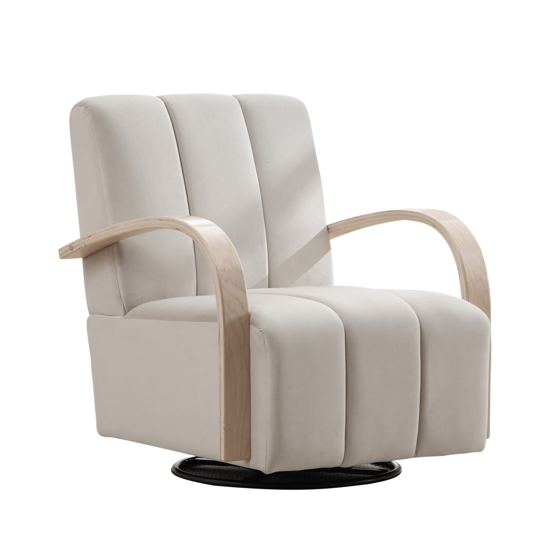 360° Swivel Accent Chair With Armrests Home Essentials
