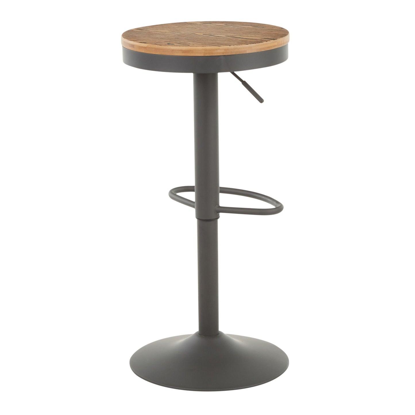 Dakota - Industrial Adjustable Barstool (Set of 2) Lumi Source