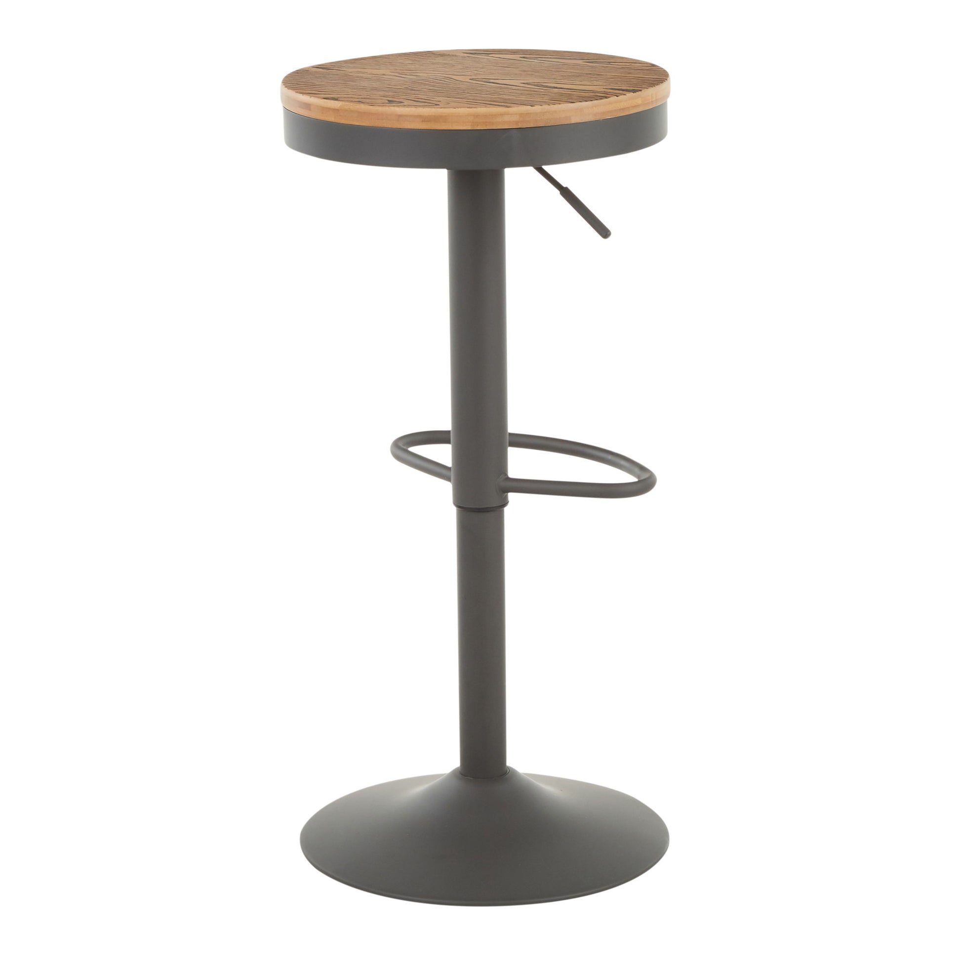 Dakota - Industrial Adjustable Barstool (Set of 2) Lumi Source